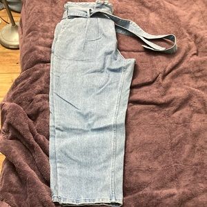 Who What Wear Paper Bag Tie Jeans